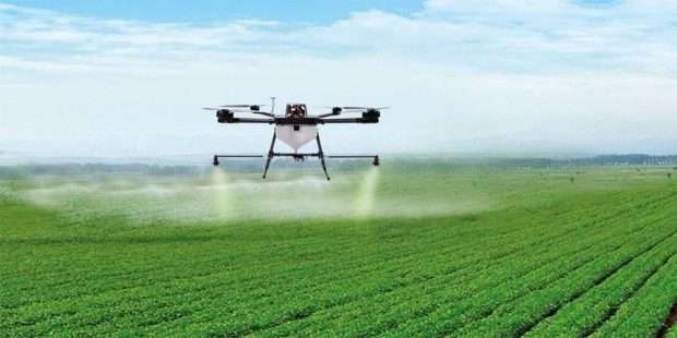 Drones watering Farms