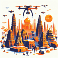 Monuments/Heritage sector drone dirvey company in India