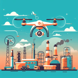 Oil and gas sector best drone survey company in India