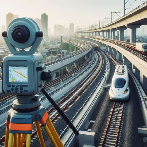topographical survey for bullet train project